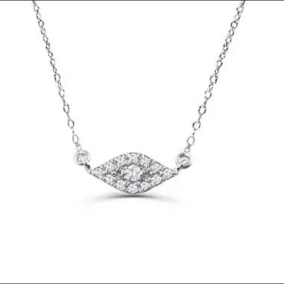 Evil eye Necklace Style- Sterling Silver - Picture 2 of 4